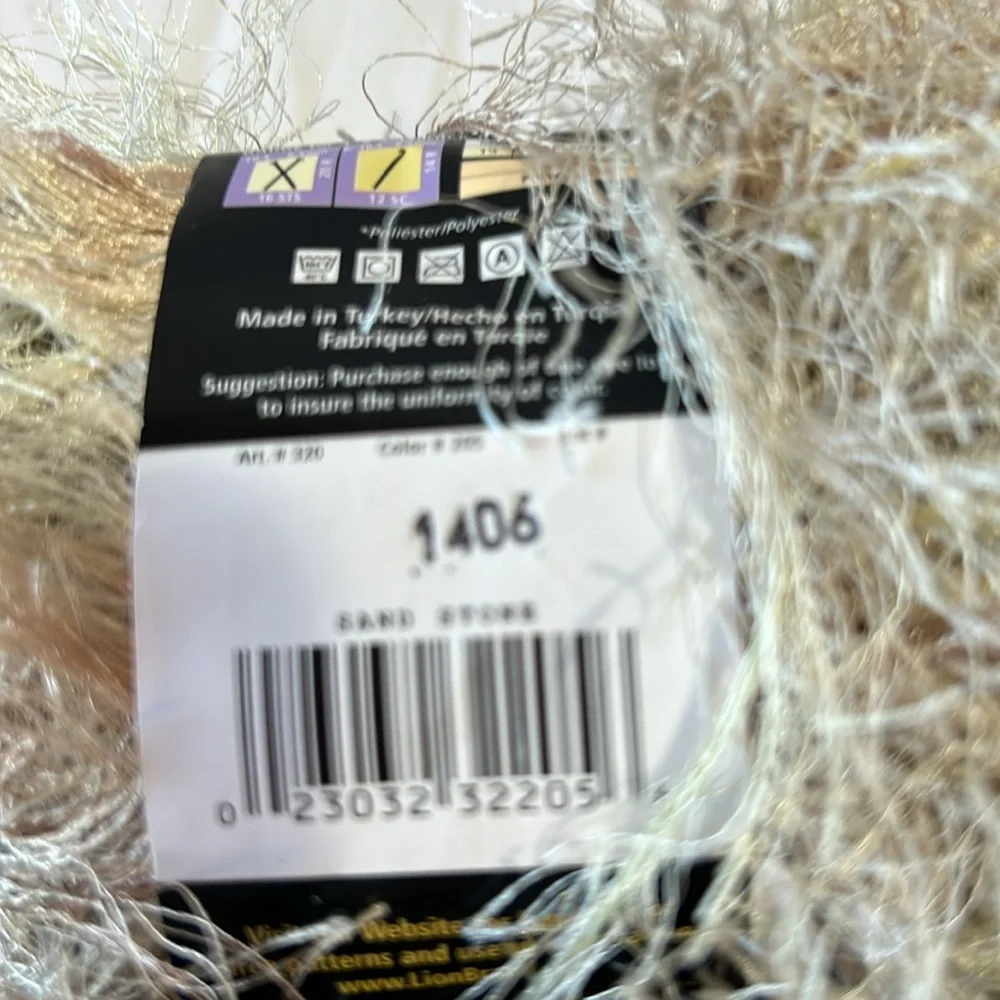 New Lion Brand Fun Fur Eyelash Yarn 2 Skeins